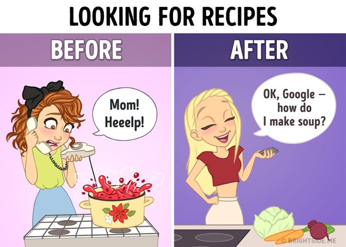 Dřív jsme o recept volali mámě, dnes vzýváme Google. Dřív jsme o recept volali mámě, dnes vzýváme Google.