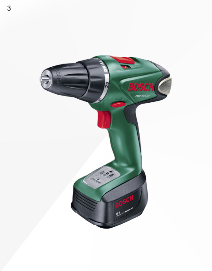 Akumulátorová vrtačka, Aku Bosch PSR 18 LI-2 Akumulátorová vrtačka, Aku Bosch PSR 18 LI-2