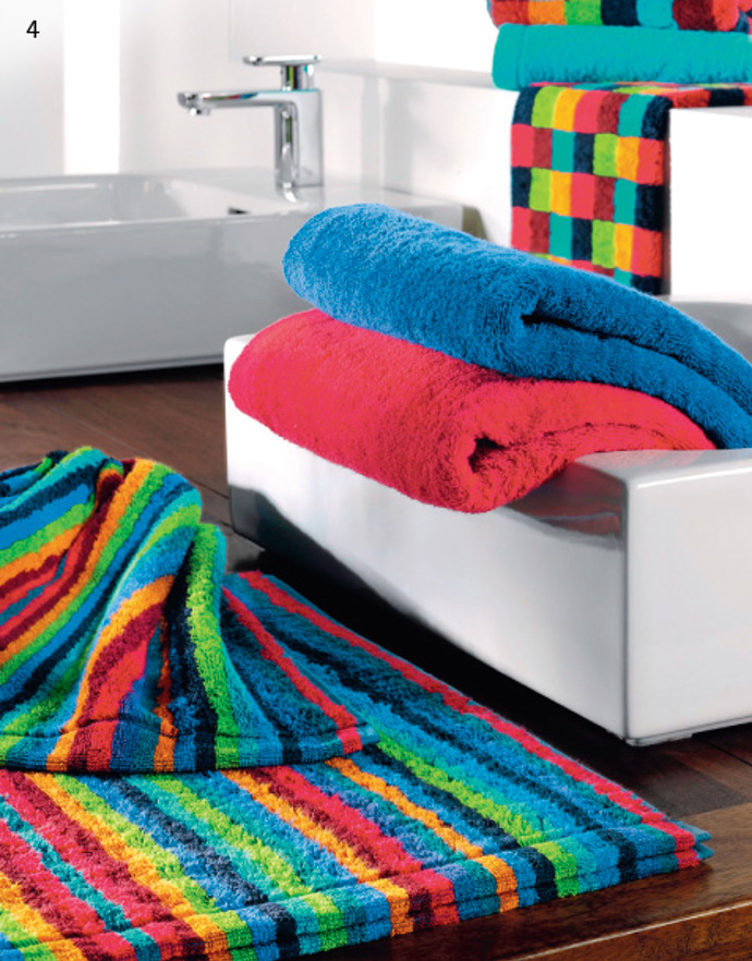 Koupelnový kobereček a sprchová předložka Multicolor Koupelnový kobereček a sprchová předložka Multicolor