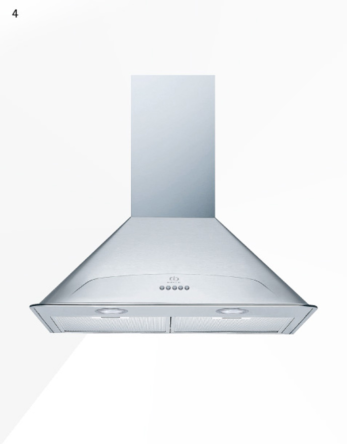 Komínová digestoř Indesit H 563 IX