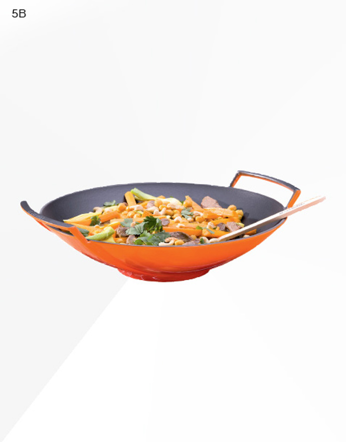 Litinová pánev wok Litinová pánev wok
