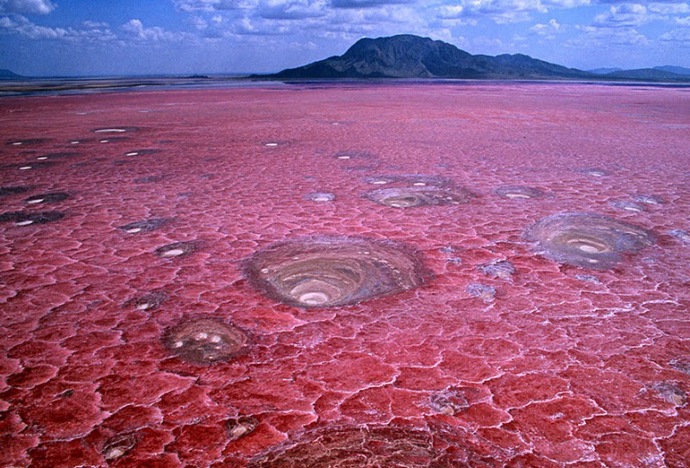 Jezero Natron, Tanzanie Jezero Natron, Tanzanie
