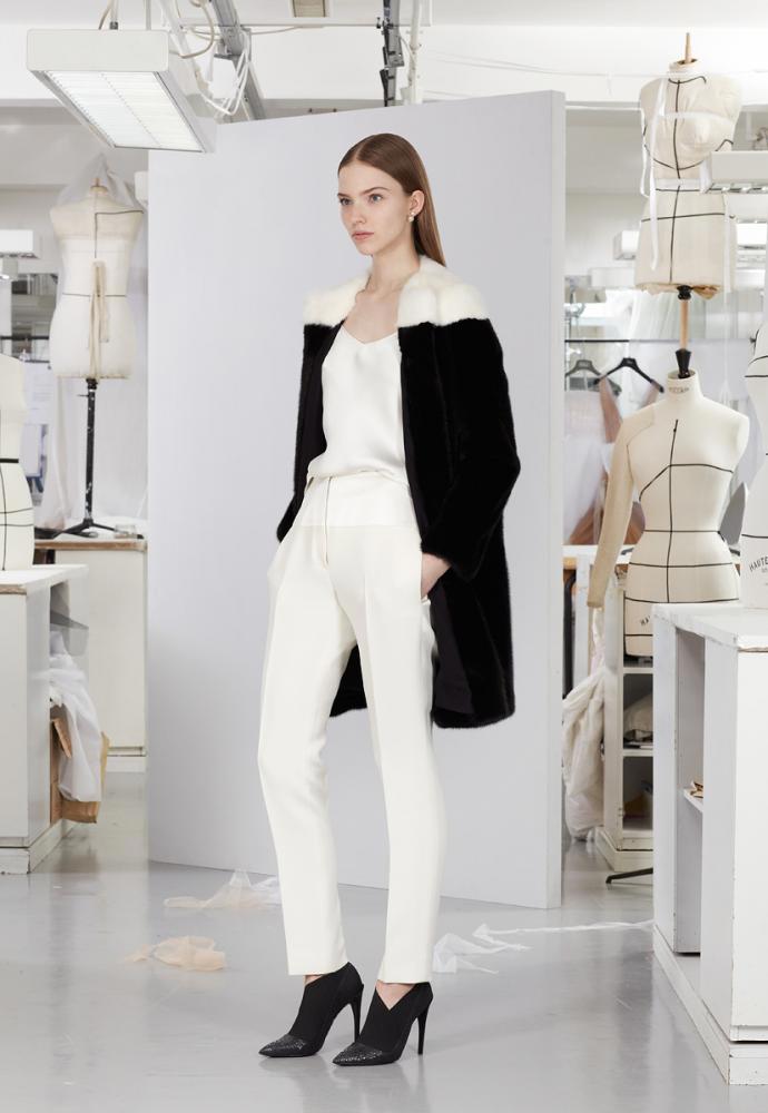 Černobílý outfit Dior