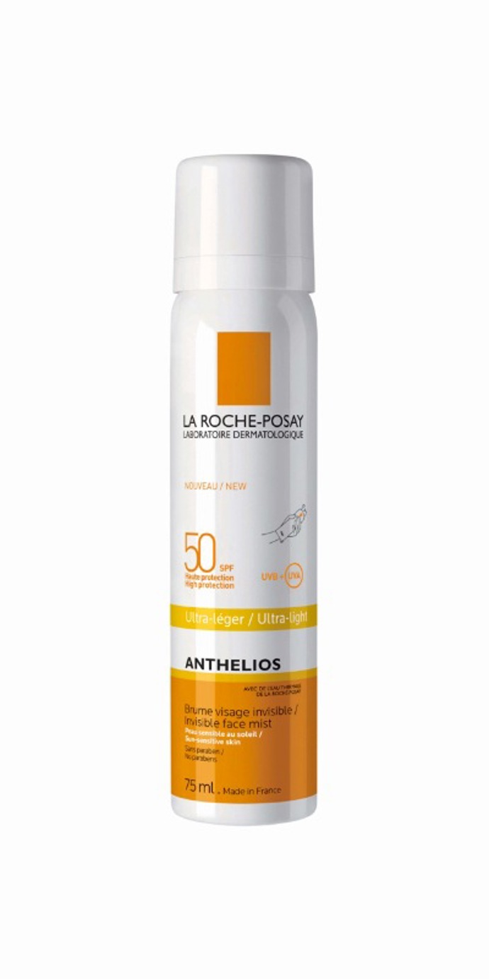 1. Neviditelný jemný sprej na obličej SPF 50, Anthelios, La Roche-Posay, 329 Kč 1. Neviditelný jemný sprej na obličej SPF 50, Anthelios, La Roche-Posay, 329 Kč