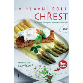 O chřestu vyšla nová kniha Mirky van Gils Slavíkové, najdete v ní přes padesát originálních receptů na to, jak tuhle královskou zeleninu připravit - kromě polévek, salátů a hlavních jídel se dá chřest zakomponovat i do sladkých dezertů. 