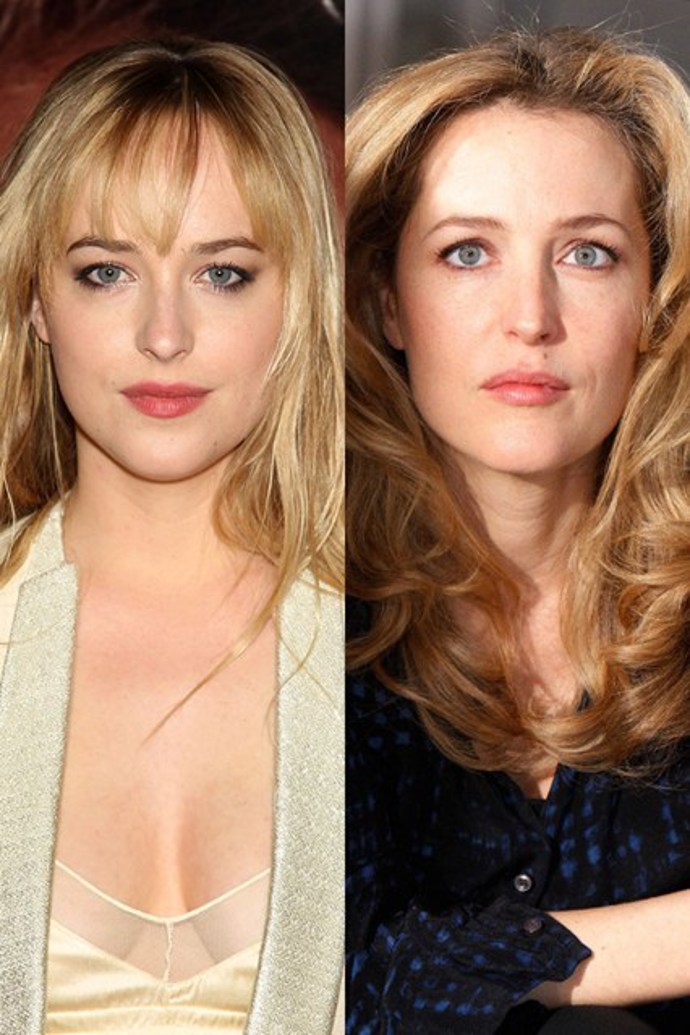 Dakota Johnson a Gillian Anderson Dakota Johnson a Gillian Anderson