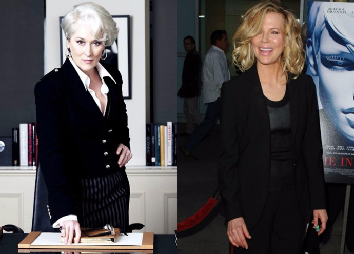 Meryl Streep byla za roli Mirandy Priestly v Ďábel nosí Pradu nominovaná na Oskara. Podle nás by původně zamýšlená Kim Basinger nebyla ani z poloviny tak správně děsivá jako Meryl.