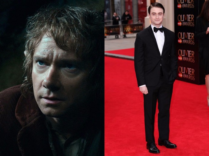 Že by Hobita nehrál Martin Freeman?  Skoro se to stalo! Herec měl totiž podepsanou smlouvu na natáčení seriálu Sherlock, ale Peter Jackson o něj tak moc stál, že předělal celý natáčecí plán a rozvrh, aby Freeman Bilba Pytlíka mohl hrát. Možná ještě více šokující ale je, o kom Jackson nejdříve uvažoval. Daniel Radcliffe, který mezi skřety a čaroději prakticky vyrostl, ale také James McAvoy nebo Spiderman Tobey Maguire, ti všichni se mohli stát Bilbem Pytlíkem.
