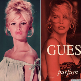 Brigitte Bardot & Claudia Schiffer Brigitte Bardot & Claudia Schiffer