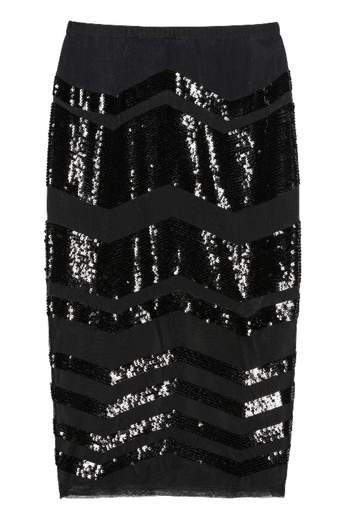 Flitrová sukně, TWINSET, 8800 Kč Flitrová sukně, TWINSET, 8800 Kč