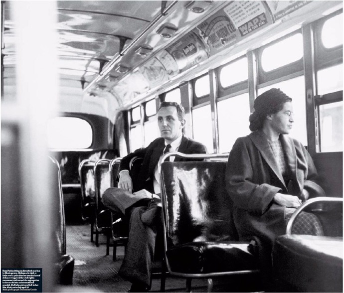 Nejznámější aktivistka za práva černochů v USA. V prosinci 1955 byla zatčena, protože odmítla uvolnit místo v autobusu bělochovi. Tento případ vedl k velkým protirasistickým protestům a vzniku hnutí za zrovnoprávnění černých obyvatel USA. V roce 1996 jí prezident Bill Clinton udělil medaili za svobodu, nejvyšší ocenění americké vlády. 
