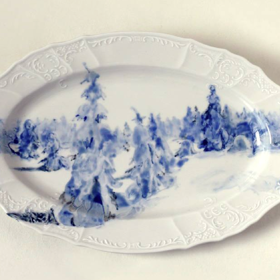 Porcelán s originálním potiskem