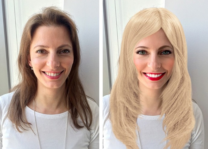 Kosmetická redaktorka Soňa je blond a k nové barvě svých vlasů dostala i adekvátní make-up a ještě bělejší zuby. Kosmetická redaktorka Soňa je blond a k nové barvě svých vlasů dostala i adekvátní make-up a ještě bělejší zuby.