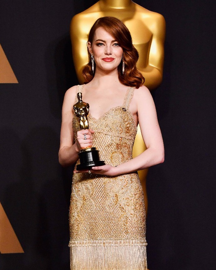 Emma Stone a šperky Tiffany & Co.