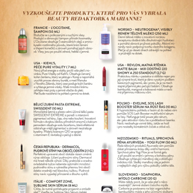 Podrobné informace o vybraných značkách a produktech 
