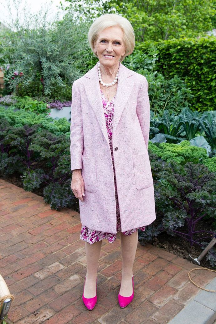 Autorka kuchařek a expertka na gastronomii Mary Berry
