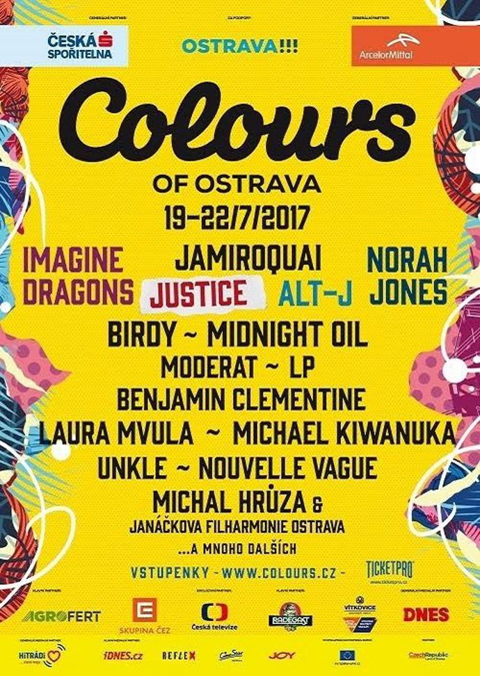 Colours of Ostrava, 19. - 22. července, Dolní Vítkovice
Colours of Ostrava, 19. - 22. července, Dolní Vítkovice