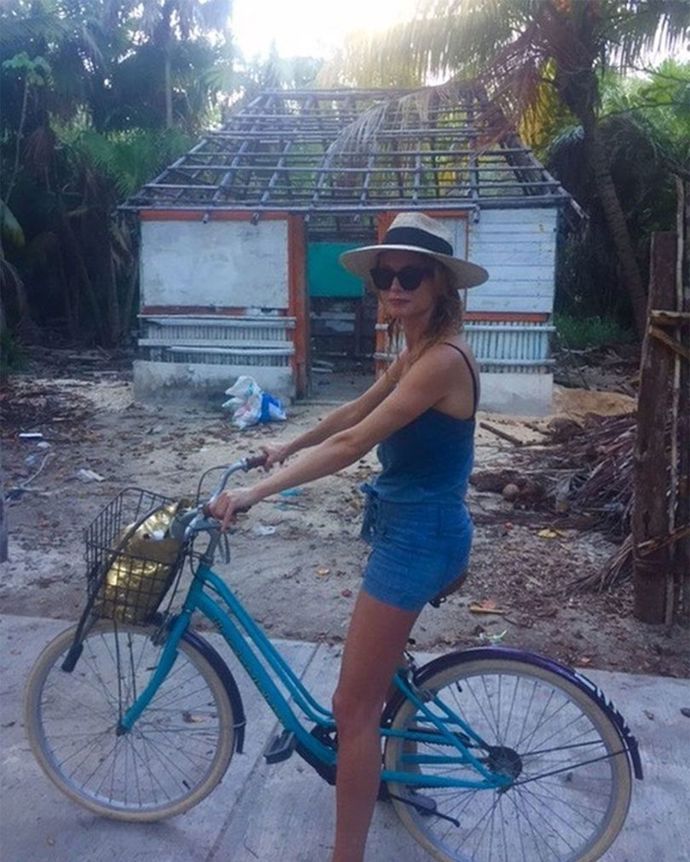 Herečka Heather Graham si užívá relax a odpočinek v mexickém Tulumu.

