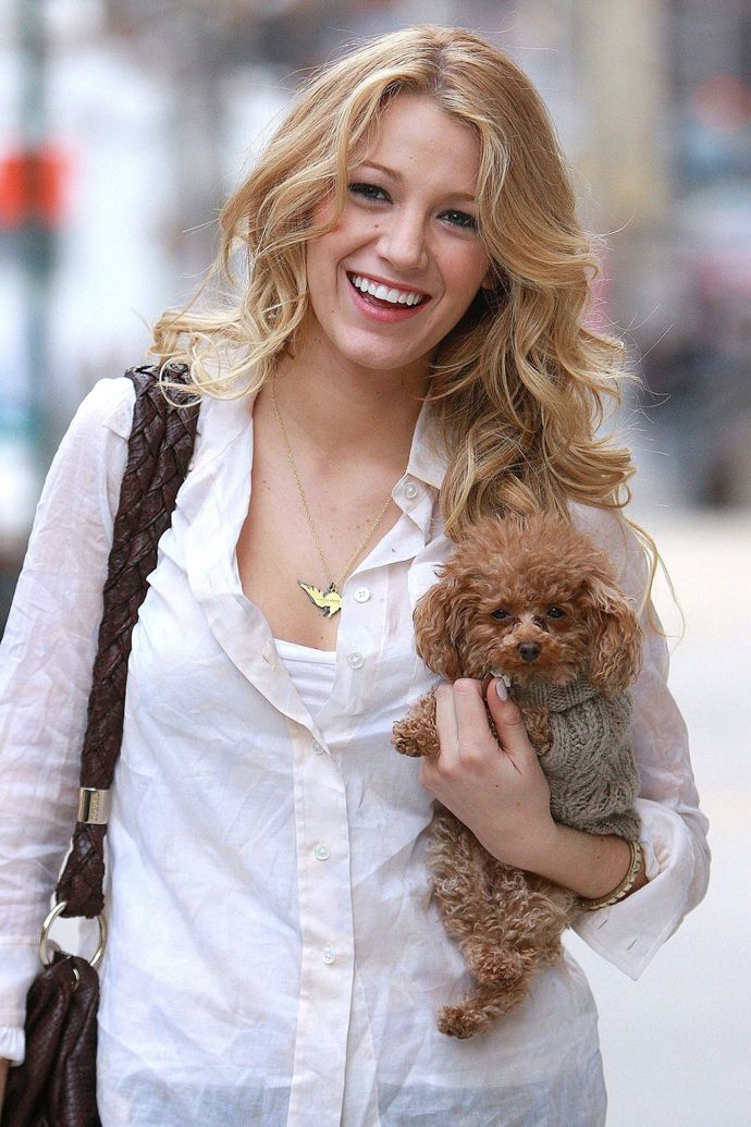 Její pes

Blake je často vídána s jejím psem Maltipoo jménem Penny, kterého nosí i na natáčení svého nového filmu. Penny si ale musel zvyknout na to, že teď sdílí dům s Baxterem, psem Ryana Reynoldse.

