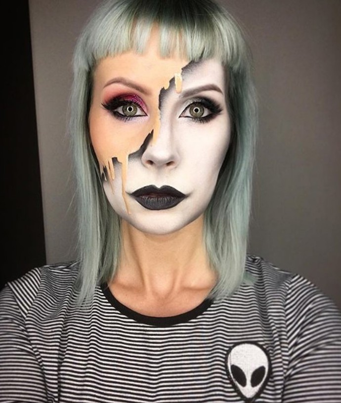 Na Instagramu téhle polské make-up artistky najdete spoustu propracovaných halloweenských líčení
