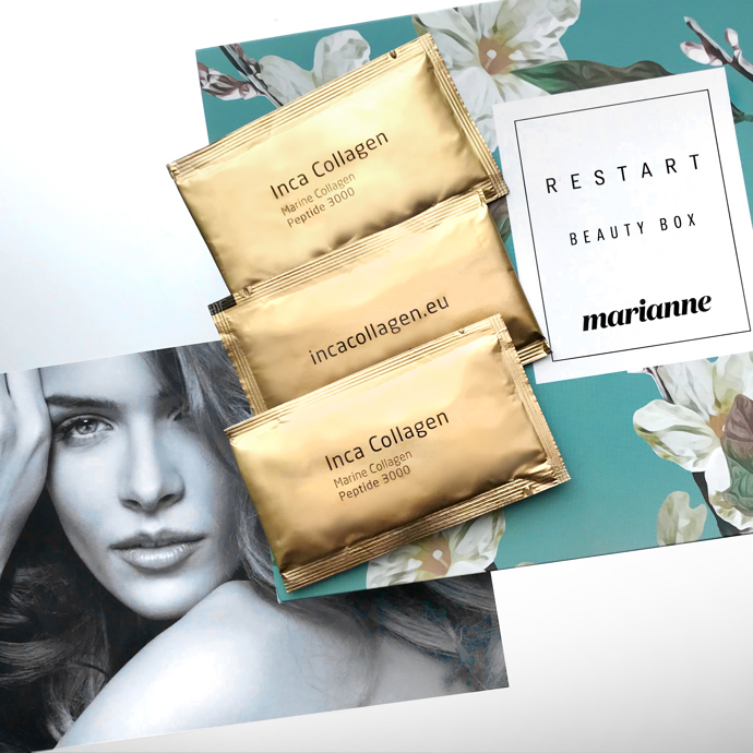 MOŘSKÝ KOLAGEN INCA COLLAGEN (3 x 3 g sáčky)

Inca Collagen je doplněk stravy s obsahem 100% čistého mořského kolagenu bez dalších přísad. Bioaktivní kolagen představuje jeden z největších vynálezů světové biochemie. Od 25. roku života se obsah kolagenu v pokožce snižuje a po 40. roce se netvoří už téměř vůbec. Pro zachování zdravé, krásné a pružné pokožky bez vrásek je velmi důležité jeho doplňování. Nemá pouze estetickou funkci, ale je důležitou strukturální látkou kostí, kloubů a svalů.

