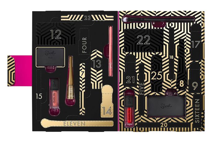 Sleek

Oční linky, řasenky, rtěnky a další nejoblíbenější produkty od značky Sleek najdete v jejich adventním kalendáři. Koupíte ho na sleekmakeup.com za 35 liber.
