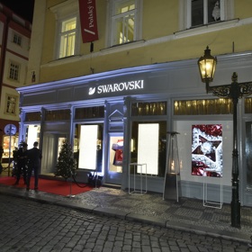 Nový butik Swarovski, Malé Náměstí 1, Praha 1
