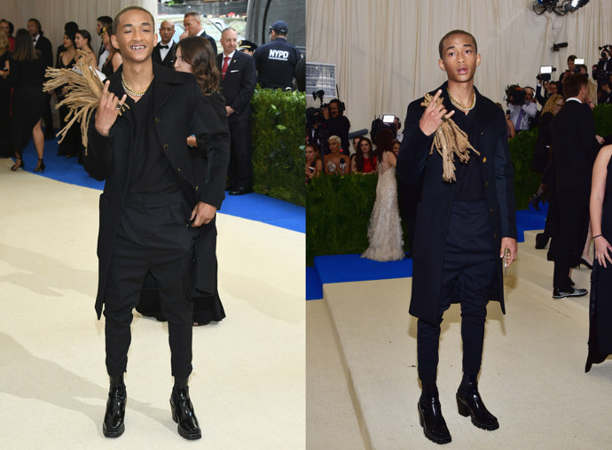 Jaden Smith

Když je váš otec holywoodská mega star (Will Smith), od malička vás rozmazlují a protěžují, kde se dá, pak vám z toho může slušně přeskočit. Jak jinak si vysvětlit, že si Jaden vzal na Met Gala jako doplněk své vlastní dredy!?!
