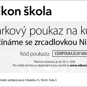 Techniku má, ale potřebuje znalosti a zkušenosti? Darujte kurz fotografování v Nikon škole. 

