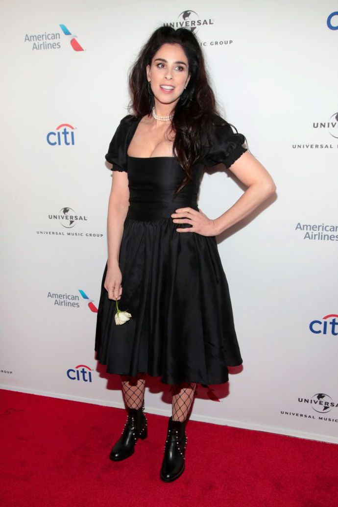 Sarah Silverman

Komička, která občas vystupuje pod přezdívkou Big S., ráda nosí černou, a to se potvrdilo i na afterparty.

