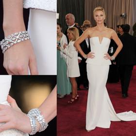 CHARLIZE THERON, CHRISTIAN DIOR: $100 000

Charlize Theron v roce 2013 na Oscarech zazářila ve večerní róbě od Diora. Ačkoli samotné šaty stály 100 000 dolarů, herečka je ještě doplnila diamanty od Harryho Winstona v hodnotě 4 milionů dolarů.
