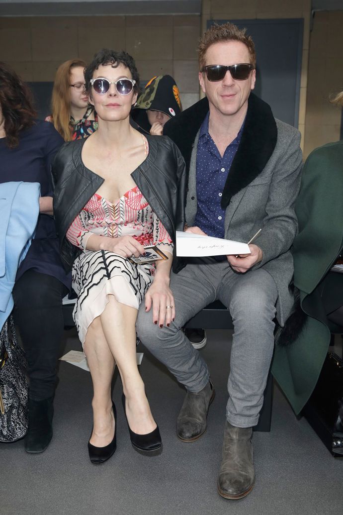 Herecký pár Helen McCrory a Damian Lewis na přehlídce značky Temperley London
