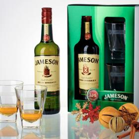 Dárkové balení Jameson Irish whiskey se dvěma sklenkami