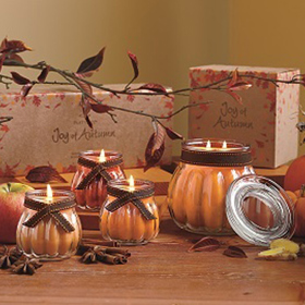 Z podzimní série vonných svíček PartyLite