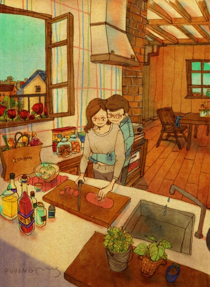 Galerie: 21 ilustrací, ze kterých cítíte, že láska kvete z maličkostí
