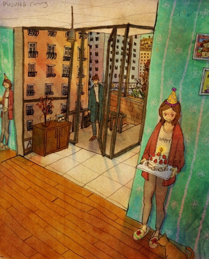 Galerie: 21 ilustrací, ze kterých cítíte, že láska kvete z maličkostí