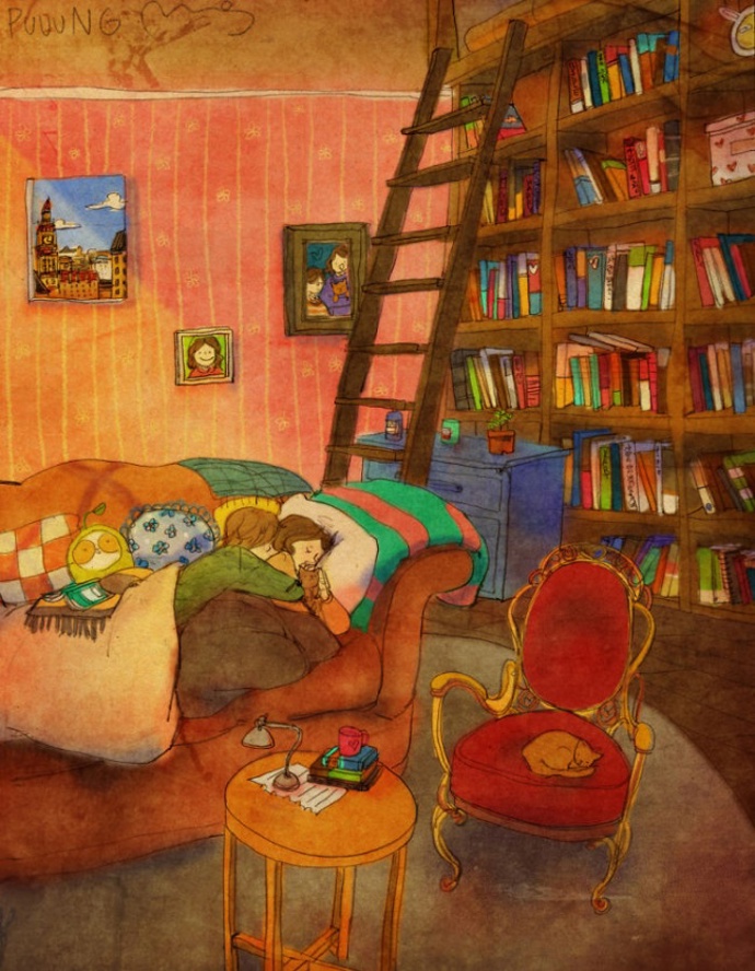 Galerie: 21 ilustrací, ze kterých cítíte, že láska kvete z maličkostí