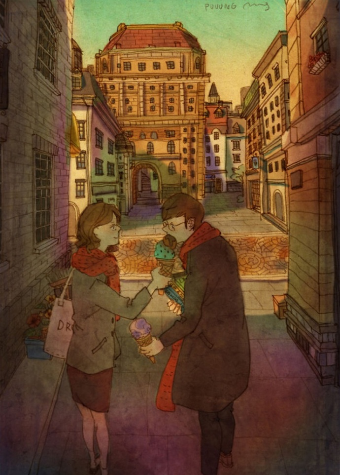 Galerie: 21 ilustrací, ze kterých cítíte, že láska kvete z maličkostí