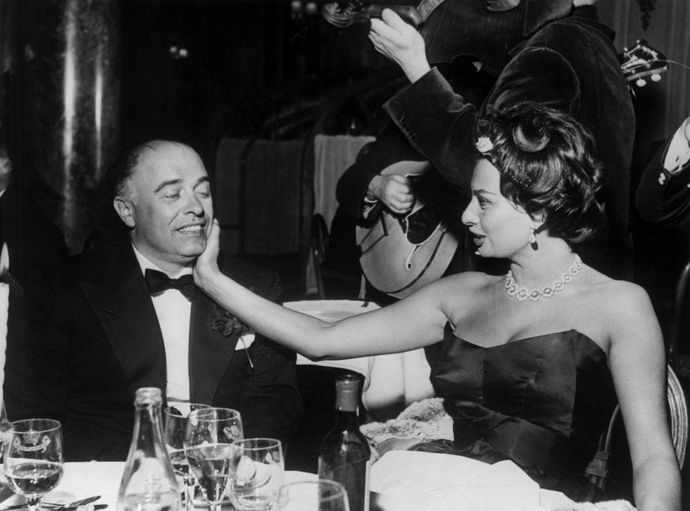 Carlo Ponti a Sophia Loren, 1958
