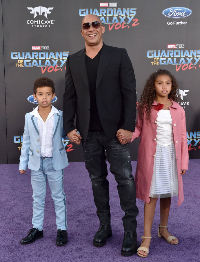 Vin Diesel s dětmi
