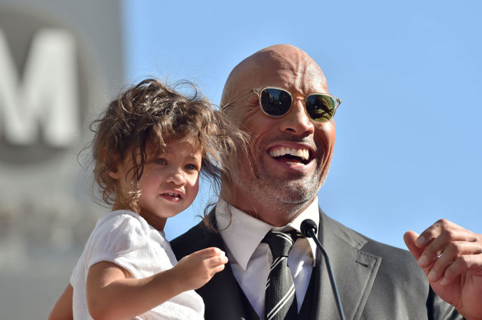 Dwayne Johnson s dcerou
