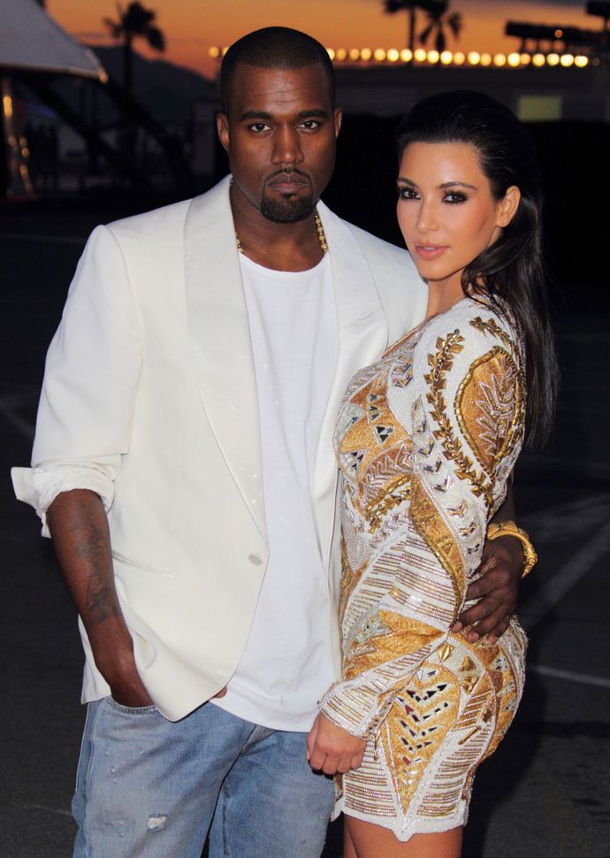 Kanye West a Kim Kardashian, 2012
