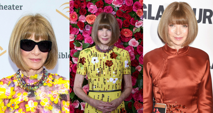 Anna Wintour

Nemusí to být jen oblečení, které z celkového vzhledu udělá unikátní záležitost. Anna Wintour si krátké mikádo nechává zastřihávat už od svých čtrnácti let.
