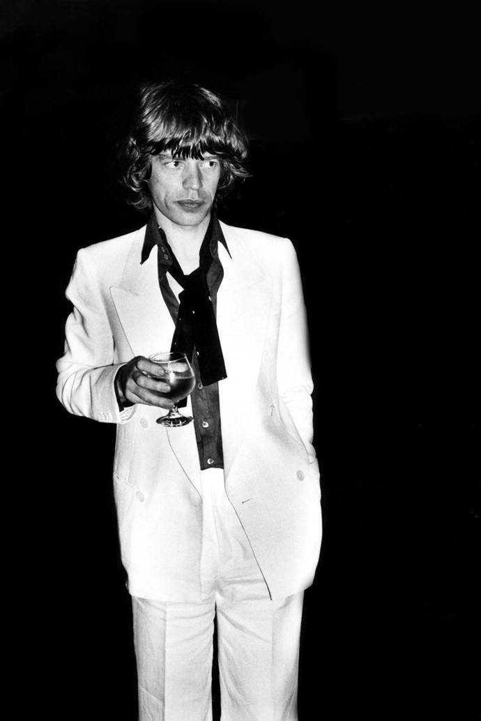 1977

Mick Jagger ve Studiu 54 na oslavě narozenin své tehdejší manželky Biancy Jagger

