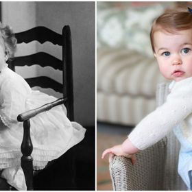 Obě děti tehdy zřejmě vůbec netušily, proč chce každý mít jejich fotku jako první. Už jako malé ale královna Alžběta i princezna Charlotte měly na focení nacvičené pózy.
