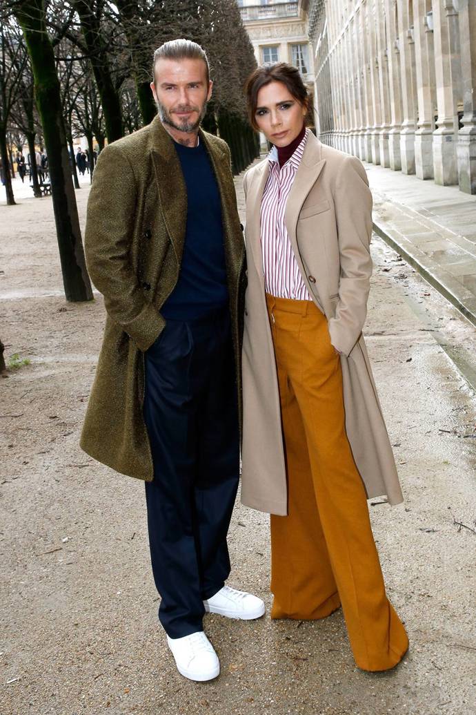 18. ledna 2018 na přehlídce Louis Vuitton Menswear AW18 na fashion weeku v Paříži
