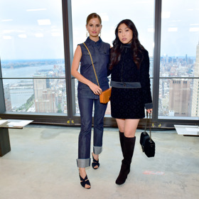 Celebrity na přehlídce Longchamp v NYC