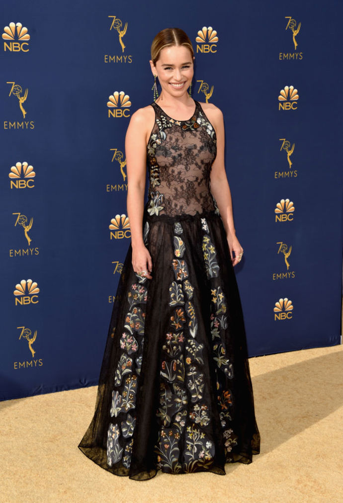 Emilia Clarke v šatech Dior Haute Couture a špercích Fernando Jorge
Emilia Clarke v šatech Dior Haute Couture a špercích Fernando Jorge