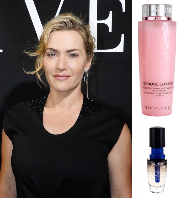Kate Winslet
"I když jsem někdy opravdu hodně unavená, nikdy se nezapomenu odlíčit. Denně používám Tracie Martyn Amla Purifying Cleanser, který je svěží, jemně parfémovaný a skutečně hloubkově, ale rychle vyčistí obličej a krk. Ráda používám kvalitní čistící houbu, abych si byla jistá, že mám pleť opravdu čistou. Občas mám pleť poměrně suchou, takže sáhnu po mém starém oblíbenci - toniku Tonique Confort od Lancôme a pak ještě aplikuji pleťové sérum Advanced Genefique Sensitive. Jsou to v podstatě dva produkty za cenu jednoho, protože toto sérum obsahuje dvě složky a vitamín E, to vše v jedné lahvičce. Protřepat, aplikovat, hotovo. Skutečně hydratuje a osvěží a všechno je rychle hotové."
Kate Winslet
"I když jsem někdy opravdu hodně unavená, nikdy se nezapomenu odlíčit. Denně používám Tracie Martyn Amla Purifying Cleanser, který je svěží, jemně parfémovaný a skutečně hloubkově, ale rychle vyčistí obličej a krk. Ráda používám kvalitní čistící houbu, abych si byla jistá, že mám pleť opravdu čistou. Občas mám pleť poměrně suchou, takže sáhnu po mém starém oblíbenci - toniku Tonique Confort od Lancôme a pak ještě aplikuji pleťové sérum Advanced Genefique Sensitive. Jsou to v podstatě dva produkty za cenu jednoho, protože toto sérum obsahuje dvě složky a vitamín E, to vše v jedné lahvičce. Protřepat, aplikovat, hotovo. Skutečně hydratuje a osvěží a všechno je rychle hotové."