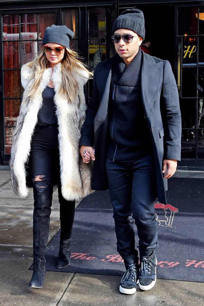 Chrissy Teigen a její manžel John Legend nechtěli riskovat, že by jim byla zima
